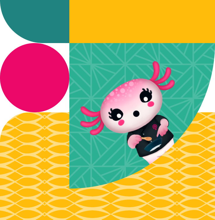 Chef sonriendo y cocinando